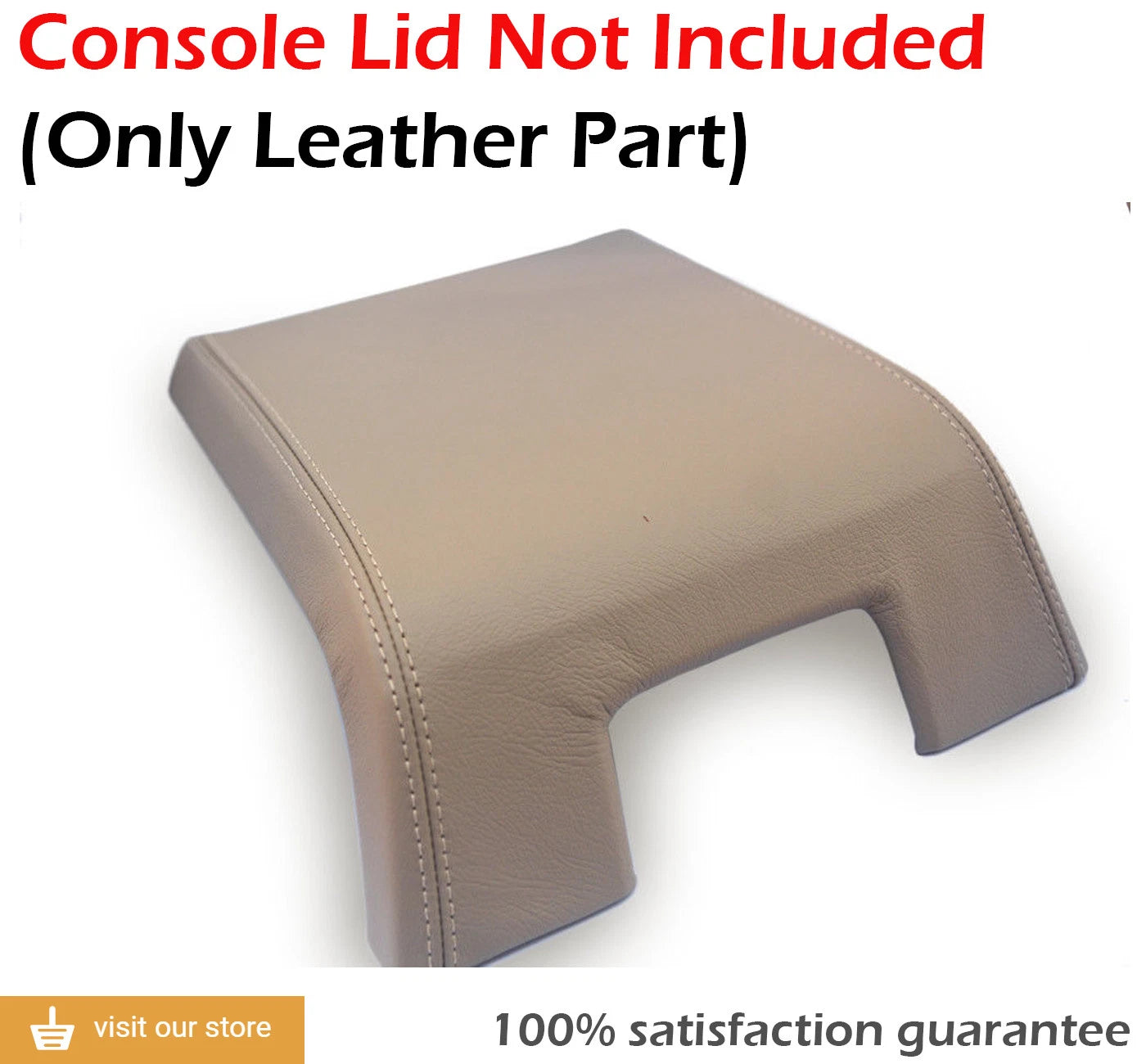 Leather Synthetic Center Console Armrest Cover for Lincoln Navigator (2007–2017)