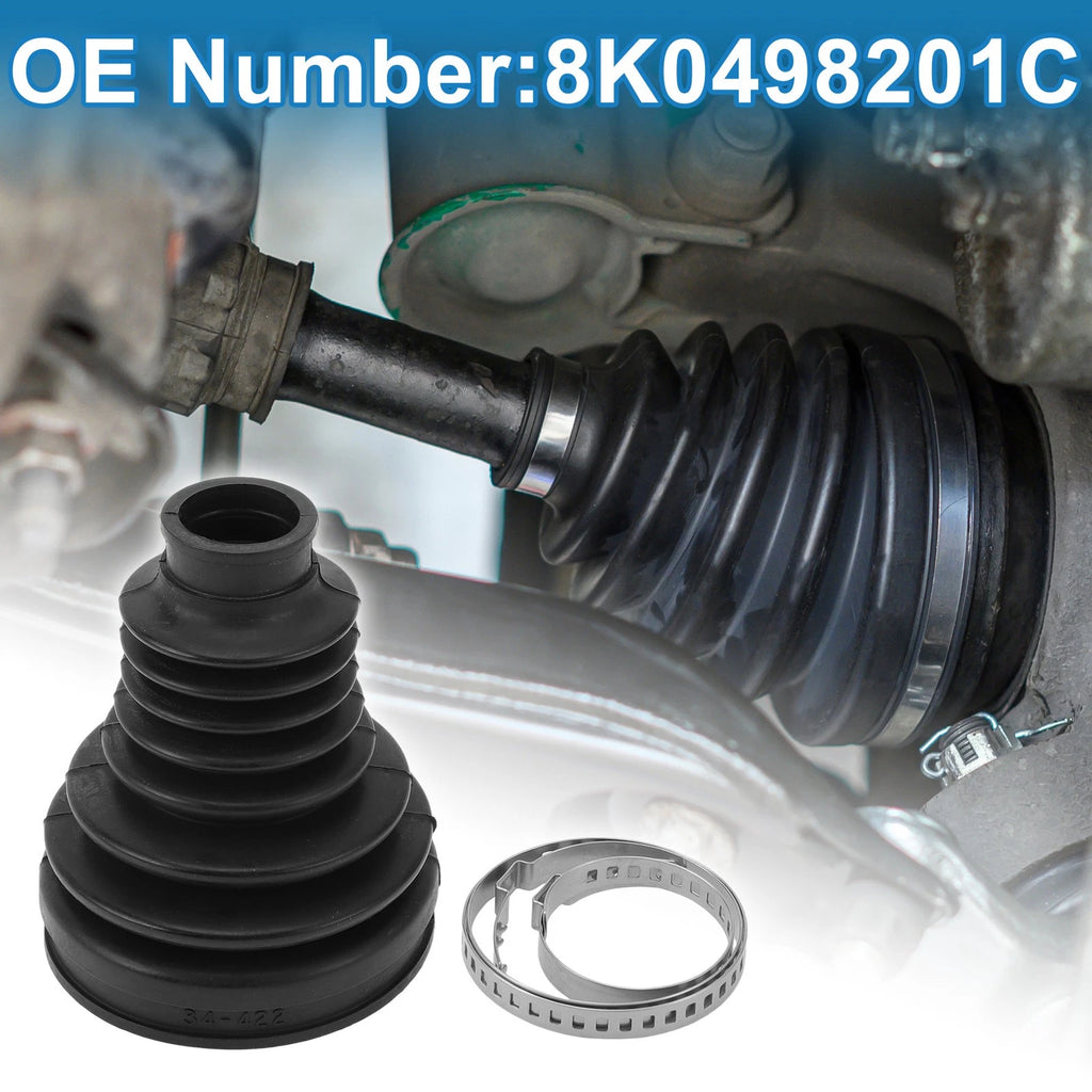 Inner CV Joint Boot Kit with Clamps for Audi A4 A5 (2009–2016) 8K0498201C