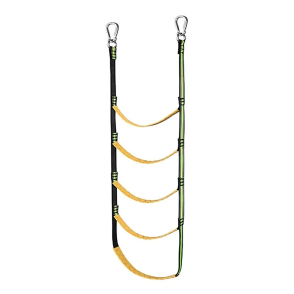 Foldable Marine Rope Ladder for Kayak Canoe Motorboat (Steel Hook Design)