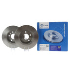 Hella Pagid 279mm Rear Solid Disc Brake Rotor for Mercedes W126 (1979–1991)
