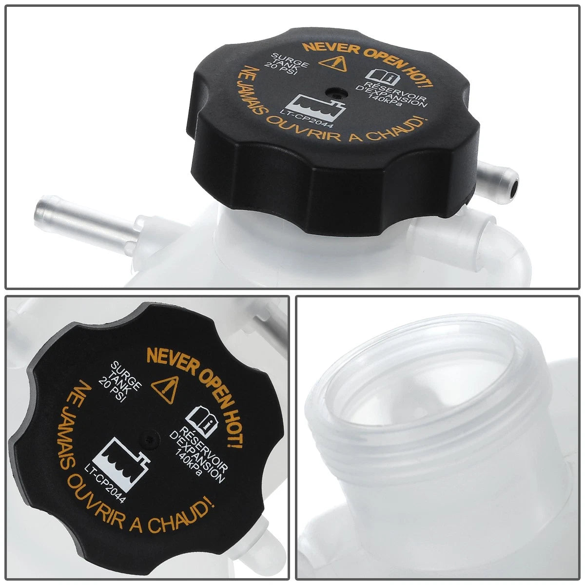 Coolant Fluid Overflow Tank Reservoir for Chevy Spark (2013–2015)