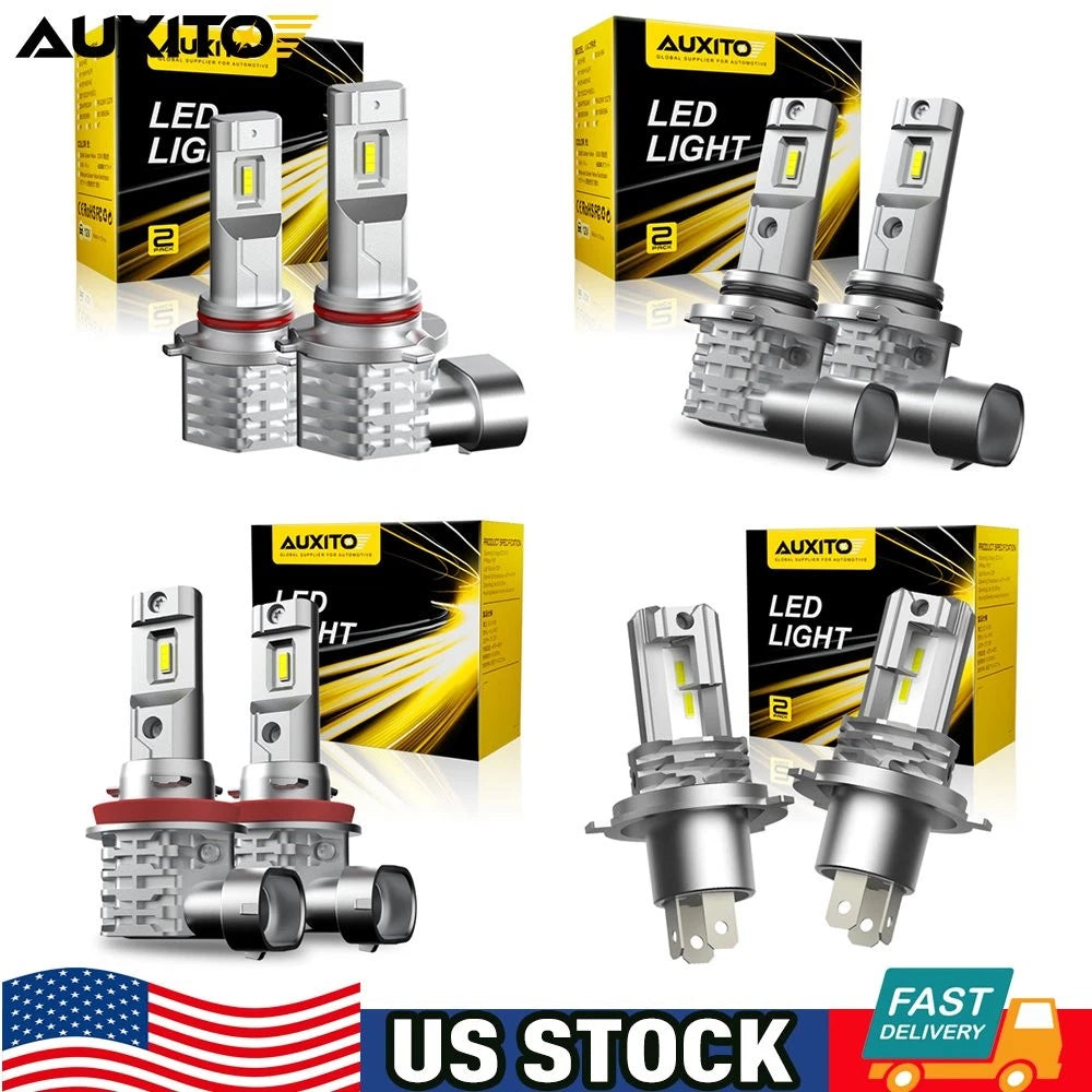 Set of 4 LED Headlight Bulbs H11 H8 9006 9005 HB4 H4 9003 6500K