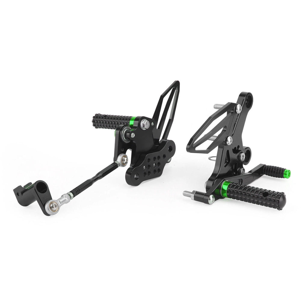 Adjustable Rearsets Foot Pegs for Kawasaki Ninja 250/400 (2018–2022) GR T9
