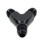 10AN Y Fuel Block Flare Union Fitting Adapter Coupler Black