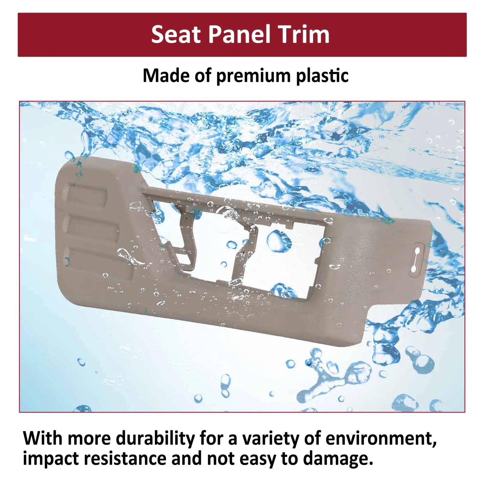 Passenger Side Seat Panel Trim for Ford F250 F350 Super Duty (2008–2010)