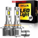 2X 9012 HIR2 LED Headlight Bulbs for 6500K Ultra Bright