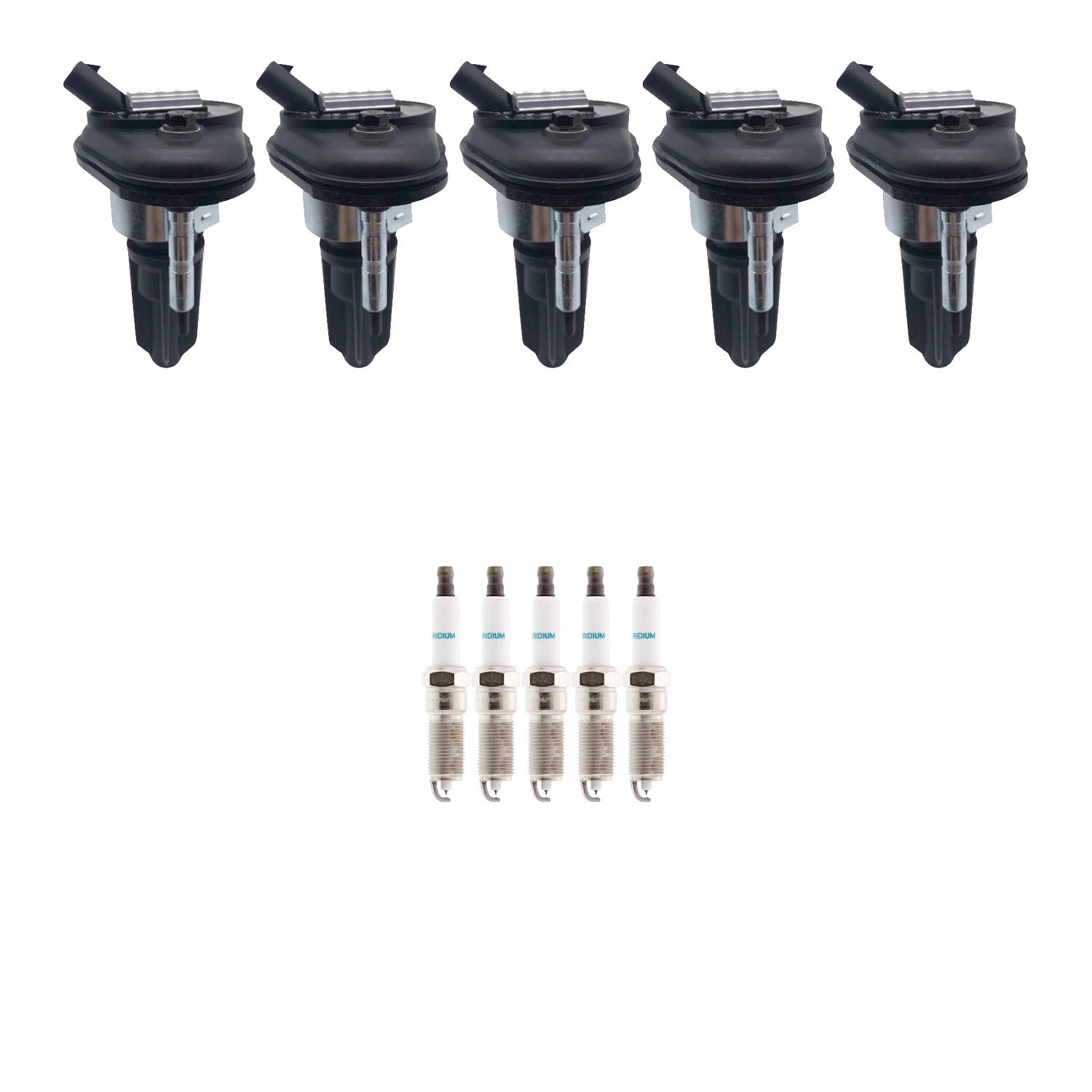Set of 5 Ignition Coils & Denso Iridium Spark Plugs for Colorado (2004–2012)