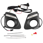 2X LED Daytime Running Fog Lights Kit for Toyota Corolla (2010–2013)
