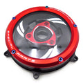 Racing Clear Clutch Cover & Spring Retainer for Ducati 1199 1299 Panigale (2012–2019)