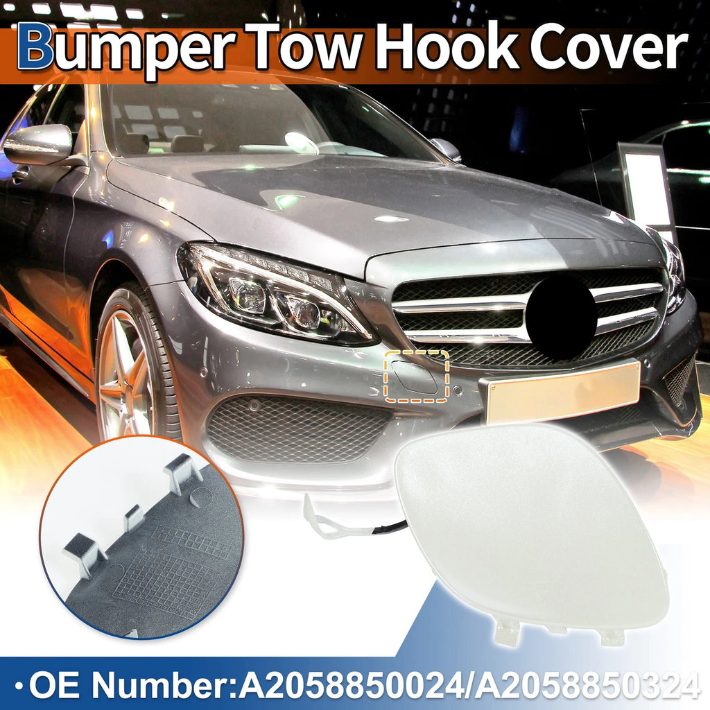 Tow Hook Cover for Mercedes-Benz (A2058850024) (Diamond White)