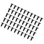 Rivet Screws 50Pcs Auto Plastic Black Fender Bumper Clips for Cars