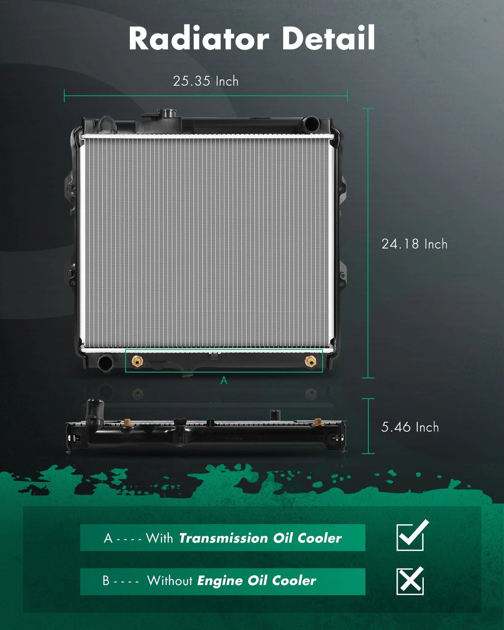 Aluminum Radiator for Toyota Pickup (1988–1995)