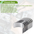 8pcs Big End Bearings Shells for Ford Transit, Mondeo, Land Rover Defender 