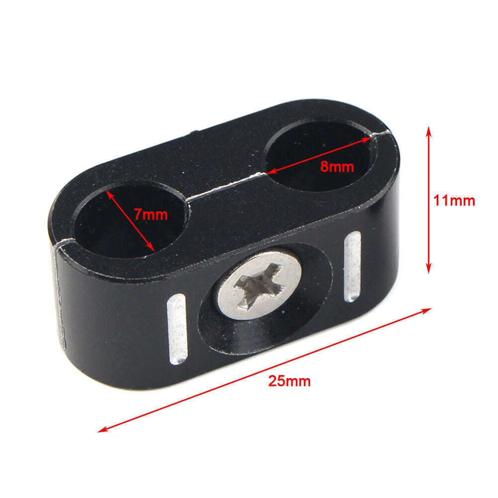 Set of 4 Brake Throttle Cable Clips for Harley (1984–UP)