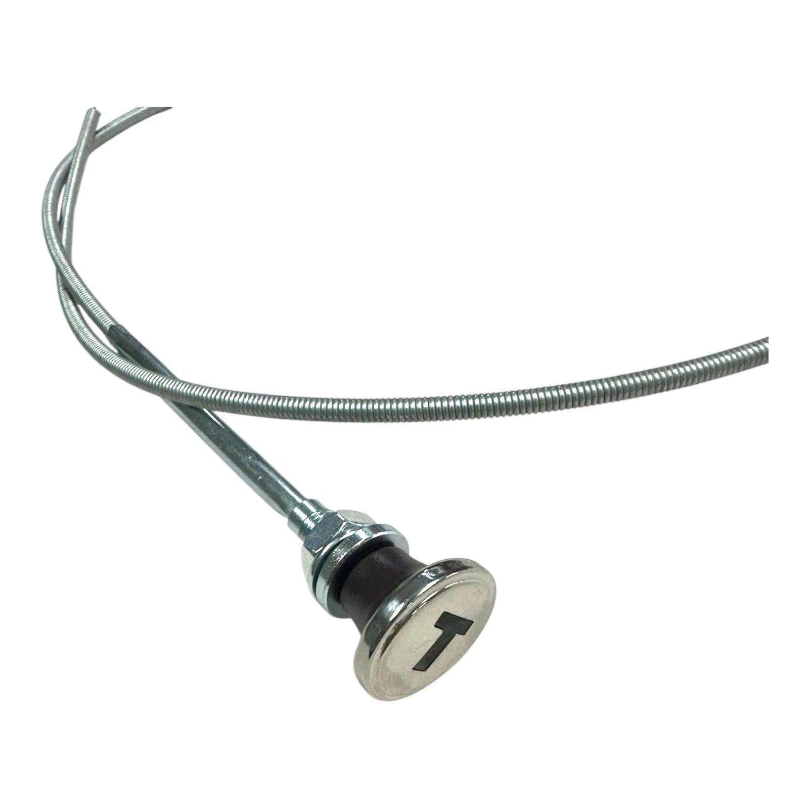 Stainless Steel Throttle Cable w/ Maroon Knob for Chevy GMC Truck (1947–1953)