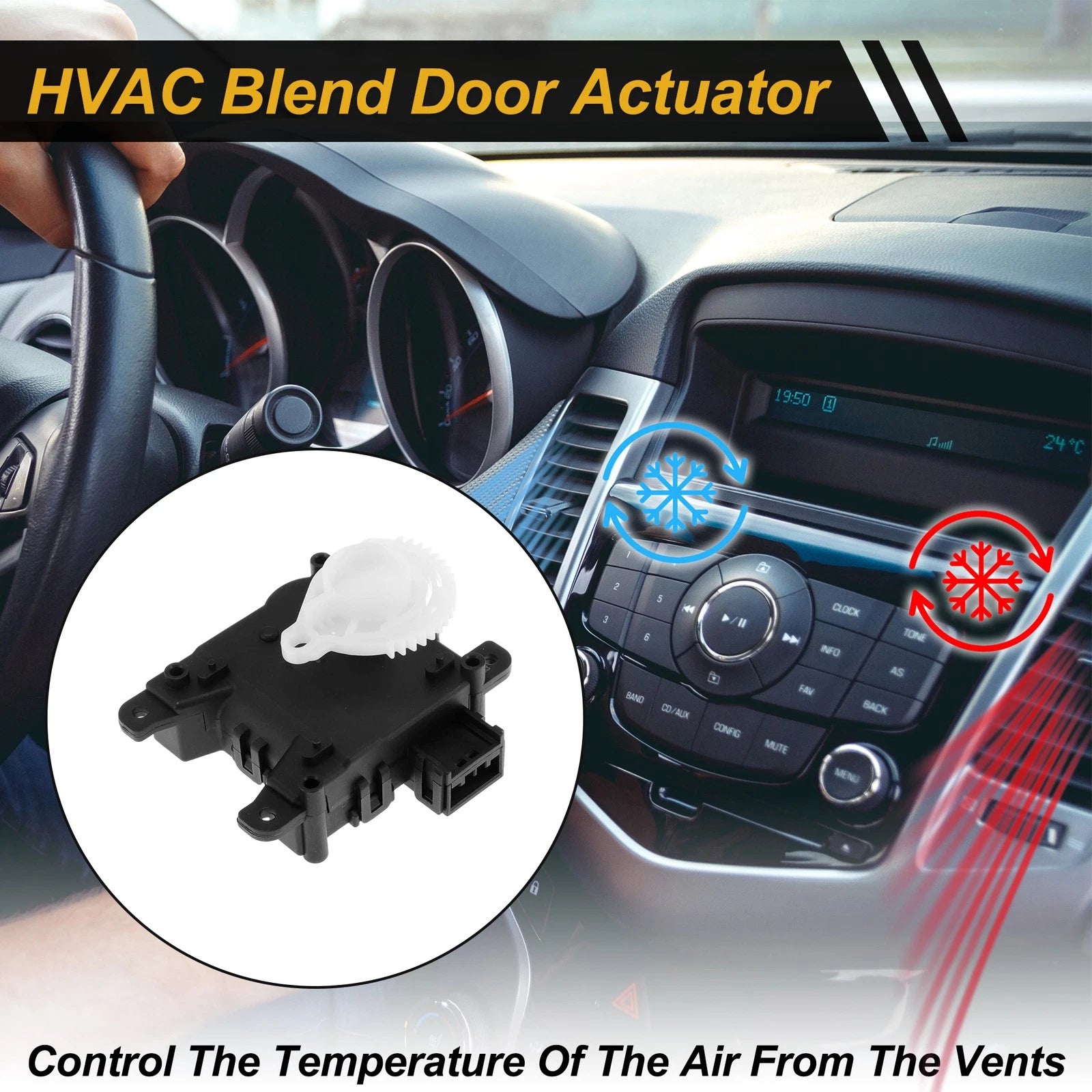 HVAC Heater Blend Door Actuator for Honda Accord (No. 79160TX6A41)