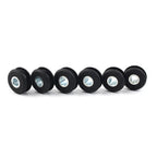 6X Black Gas Tank Mounts for Harley Softail (FXWG) - Rubber Grommets
