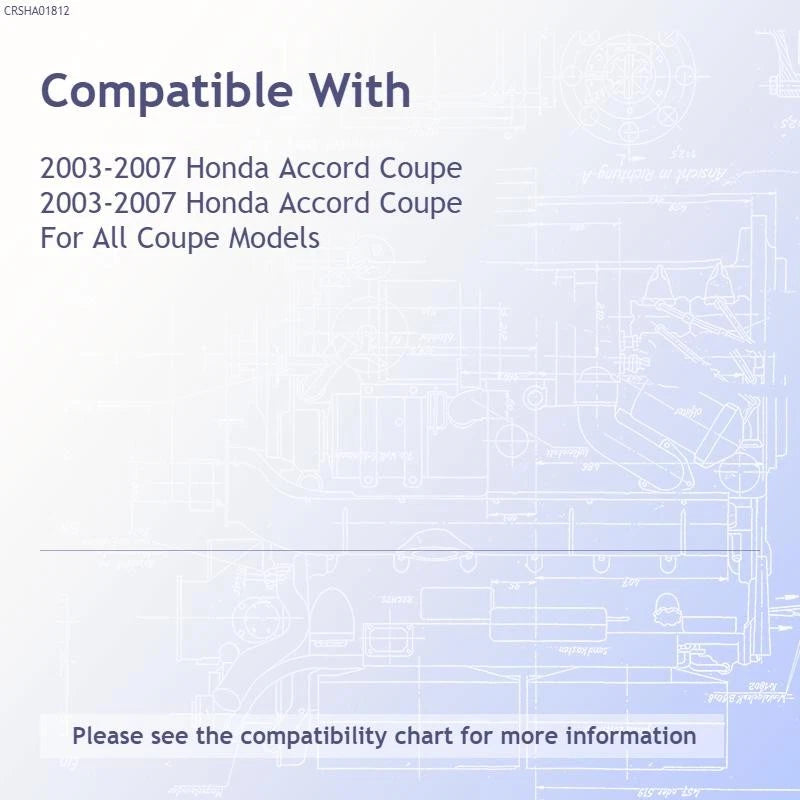 A C Condenser Replacement Repair Part for Honda Accord Coupe (2003–2007)