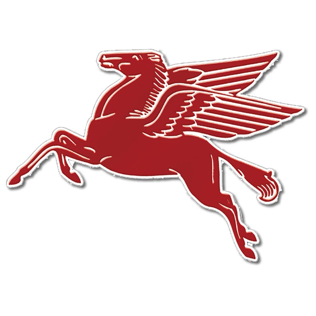 Victory Vintage Signs Motor Oil Gas Mobil Pegasus Sign (Steel Cut)