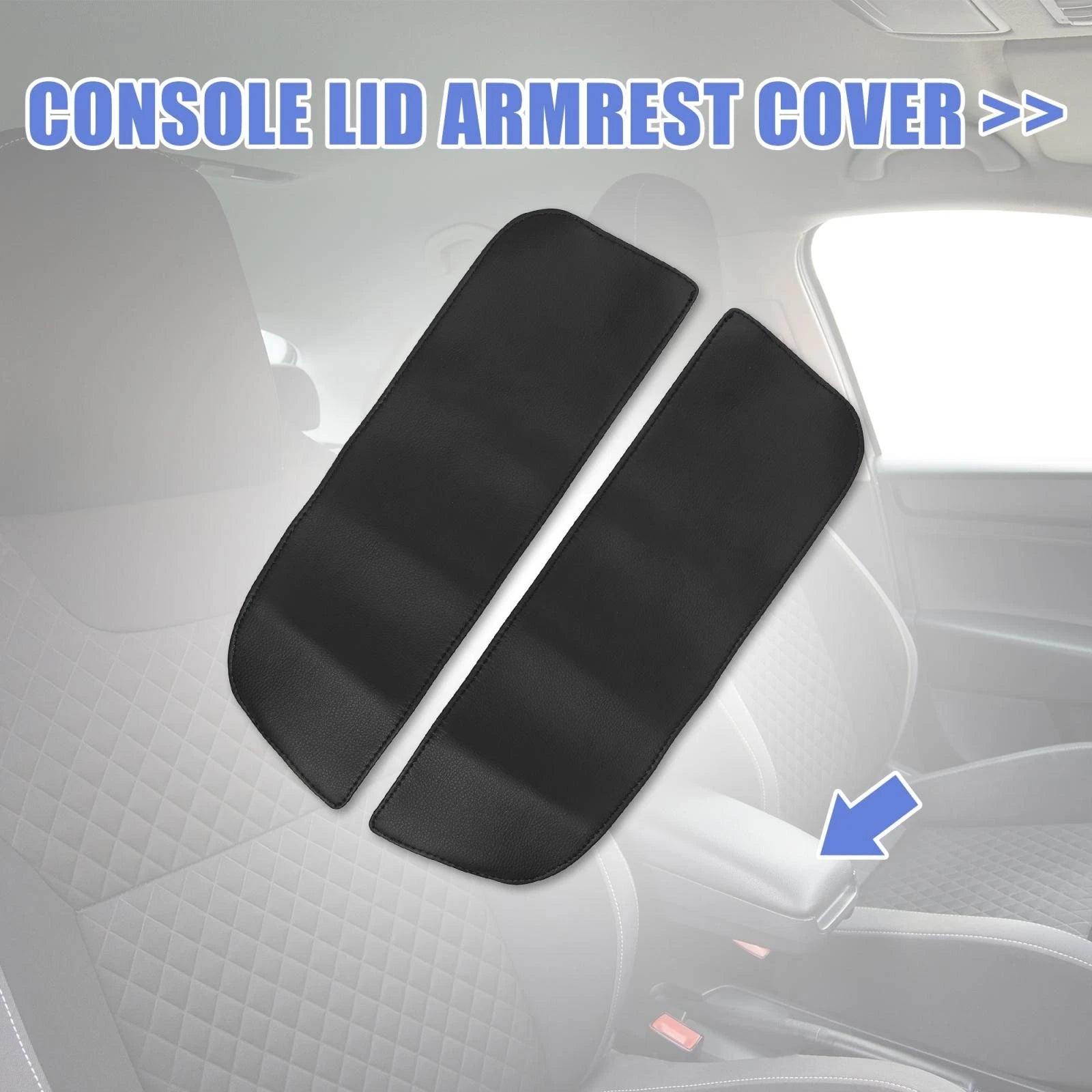 1 Pair Center Console Lid Armrest Cover Protector for BMW X5 X6 (2007–2013)