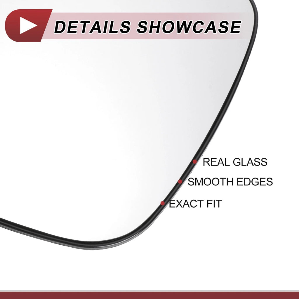 Driver Side Mirror Glass Replacement for Toyota Yaris (2012–2017)