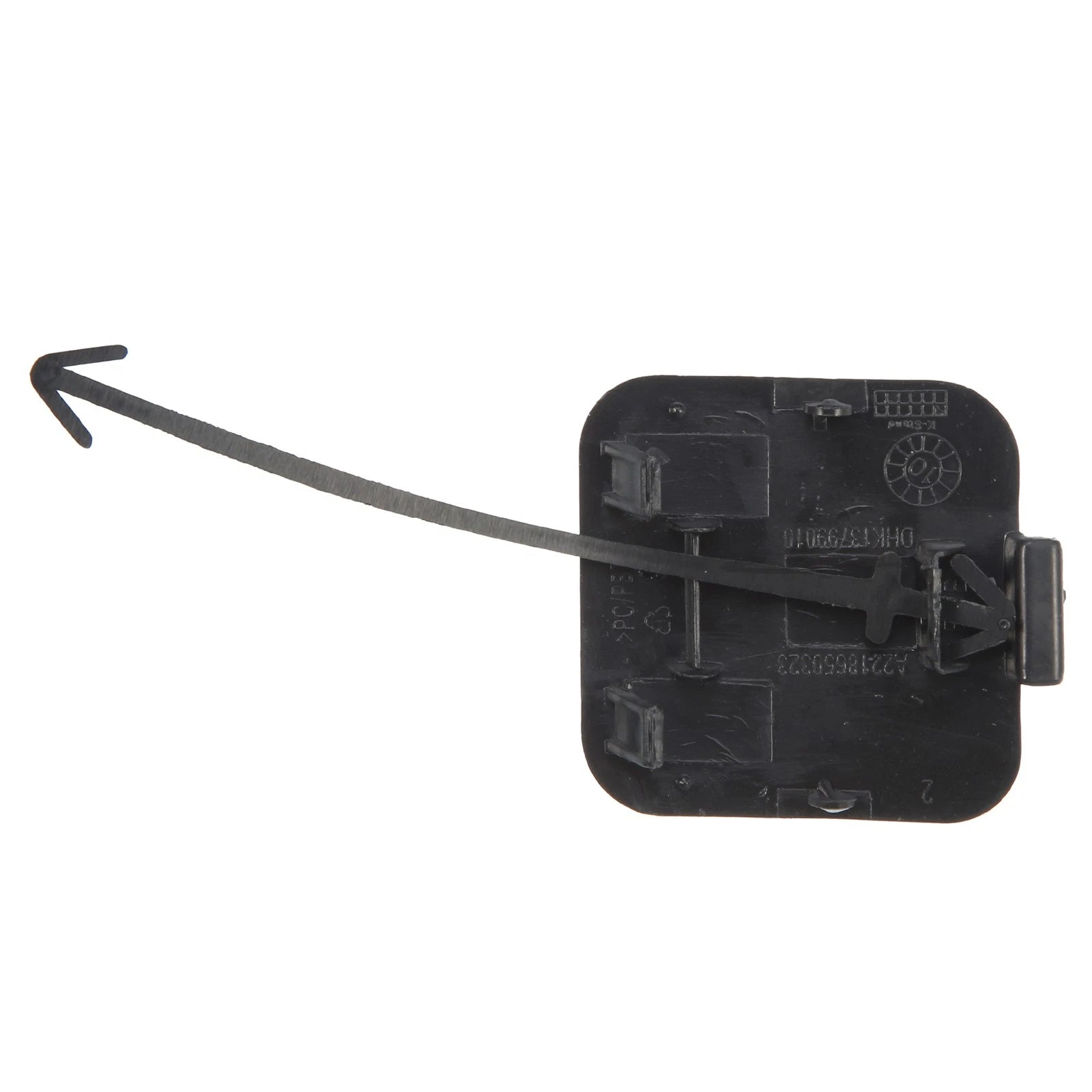 Rear Bumper Tow Hook Cover A2218850323 for Mercedes-Benz W221 (2007–2009) Matte Gray