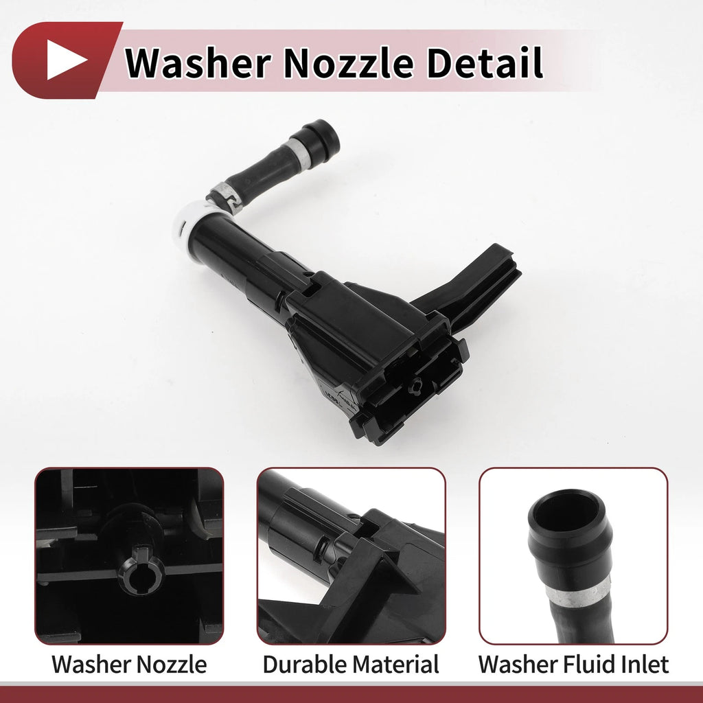 Front Driver Side Headlight Washer Nozzle for Toyota Land Cruiser (2008–2021) No.8520860020