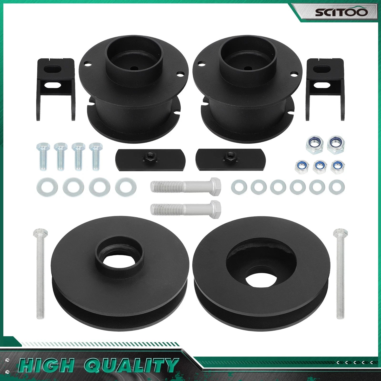 3.5" Front 1.5" Rear Leveling Kit + Shock Extender for Ram 2500 4WD (2014–2022)