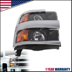 Halogen Headlight for Chevy Silverado 2500HD 3500HD (2015–2019) Rh