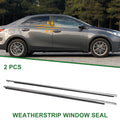 2X Front Left & Right Weatherstrip Window Seal for Toyota Corolla (2014–2018)