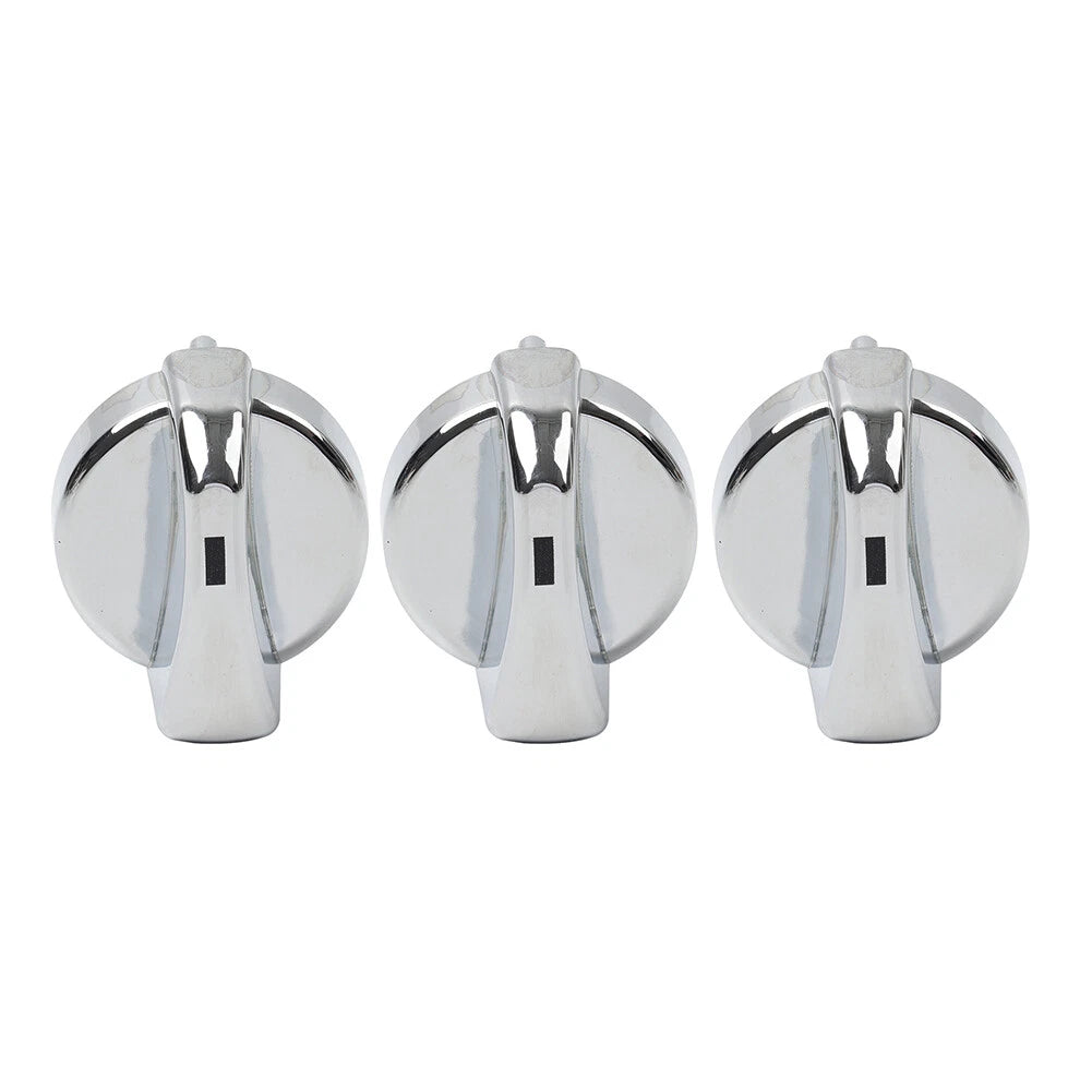 3X Chrome A/C Heater Control Knob for Peterbilt 330 335 357 367 375 378 379 384