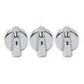 3X Chrome A/C Heater Control Knob for Peterbilt 330 335 357 367 375 378 379 384