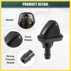 2 Pcs Windshield Wiper Washer Nozzle Spray Jet for Suzuki Grand Vitara (2006–2014)
