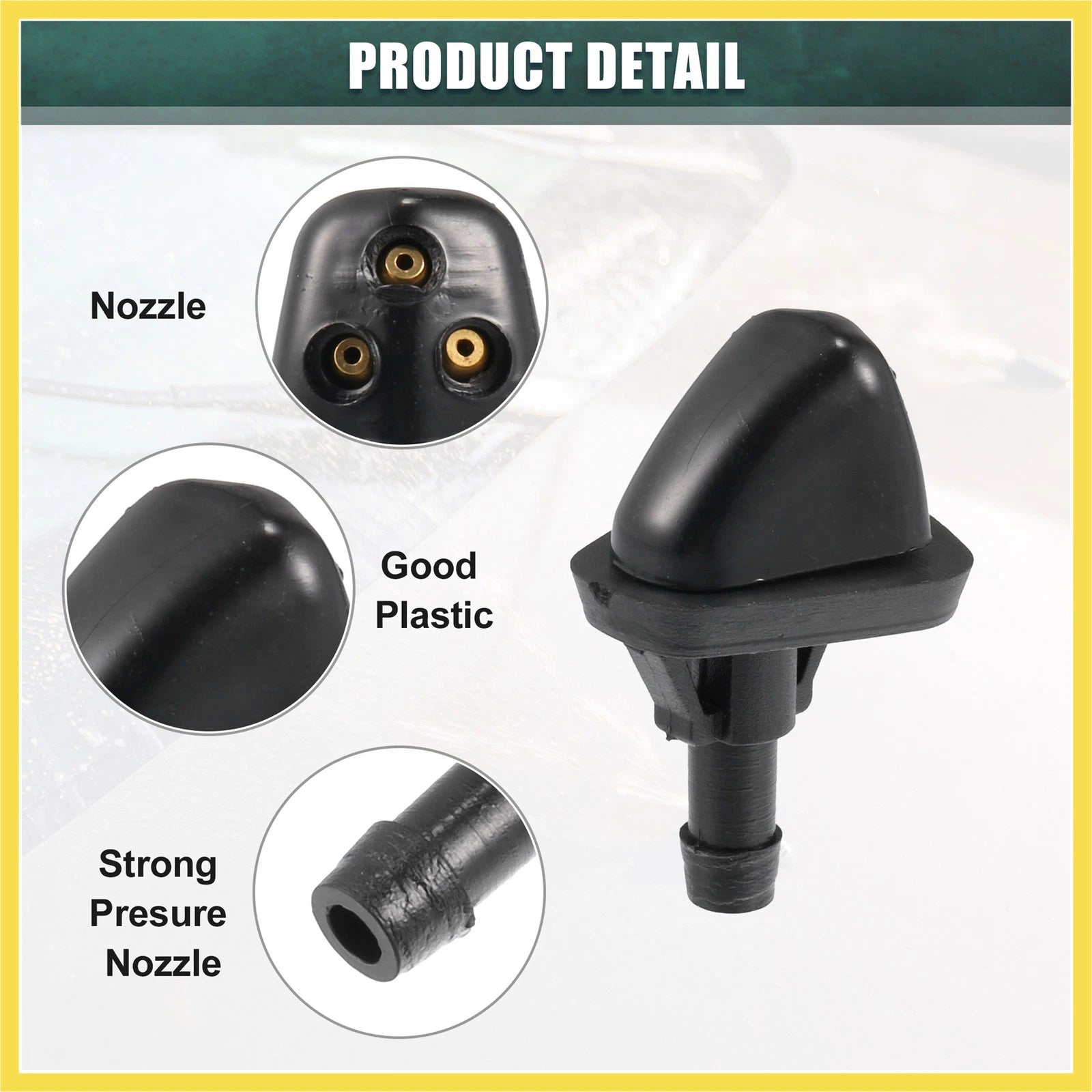 2 Pcs Windshield Wiper Washer Nozzle Spray Jet for Suzuki Grand Vitara (2006–2014)