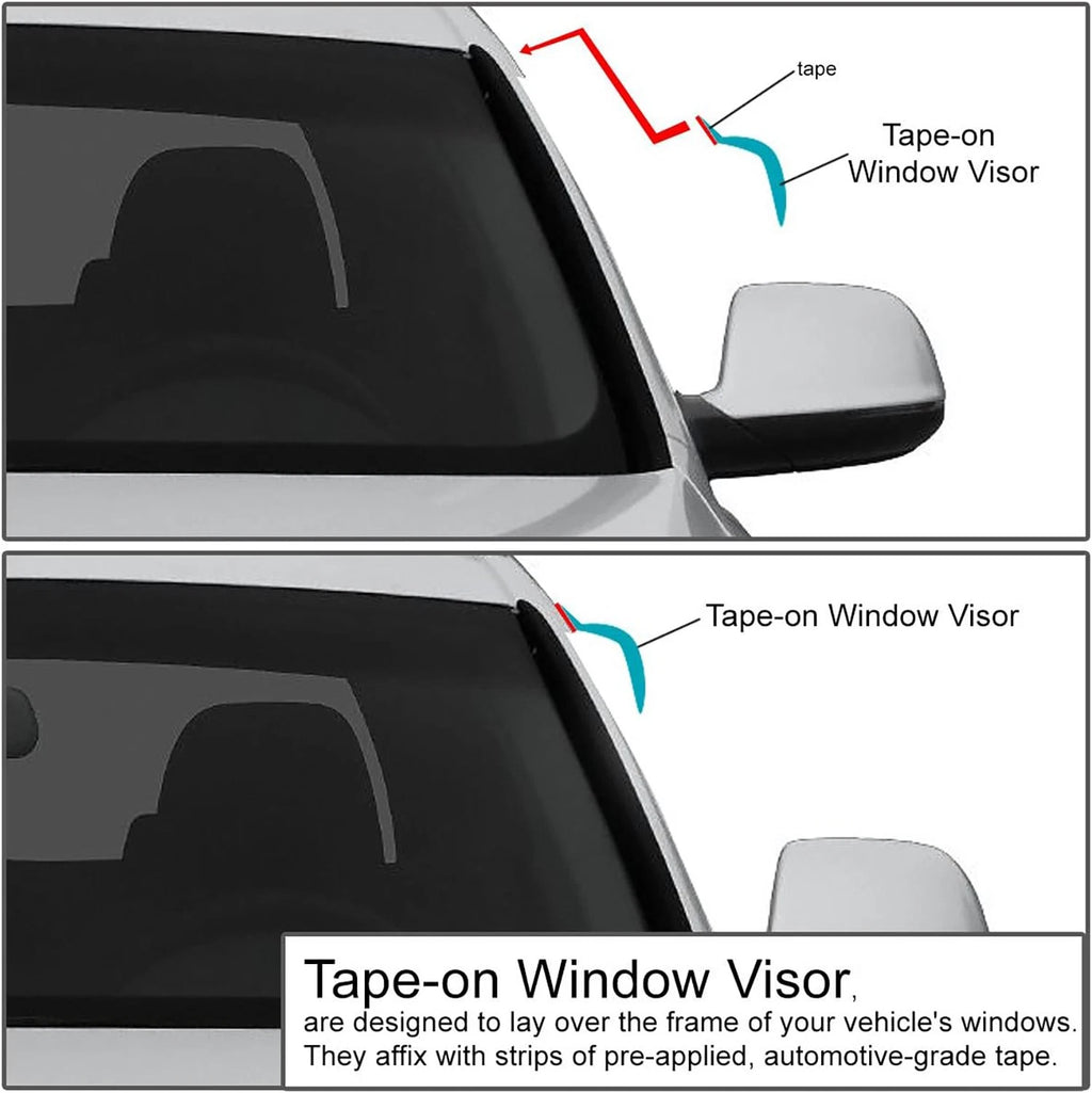 Window Visor Shade Vent Deflector for Honda Civic Sedan (2022–2024)