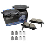 Set of 4 Akebono ProACT Rear Ceramic Brake Pads for Town & Country (2008–2016)