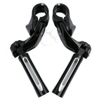 1 1/4" Black Footpeg Short Angled Mount for Harley Road King (1994–2023)