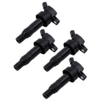 4X Electronic Ignition Coil for Hyundai Accent (2012–2020) C-813 Black