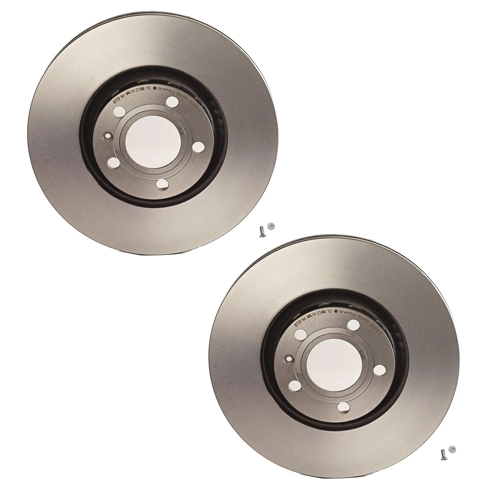 2X Brembo Front Brake Disc Rotors UV Coated for Audi A4 A6 A8 Quattro