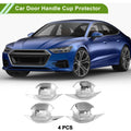 Set of 4 Chrome Door Handle Cup Protectors for Mitsubishi Outlander 