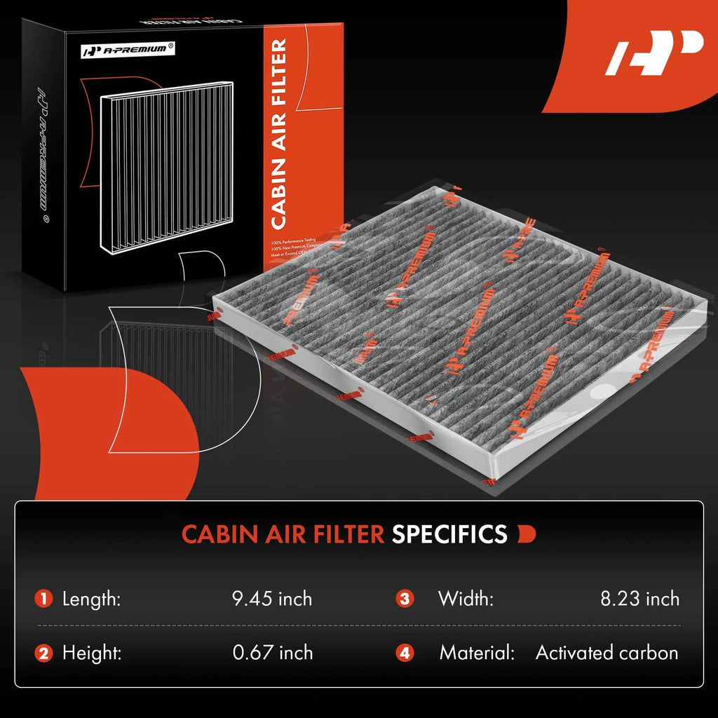 2X Activated Carbon Cabin Air Filter for Kia Borrego Spectra (2004–2009)
