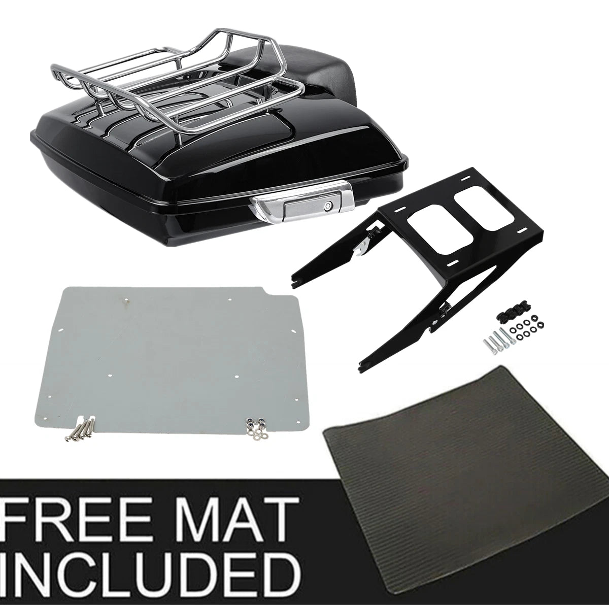 Razor Trunk Mount Rack Base Plate Pad for Harley Sport Glide FLSB (2018–2023)