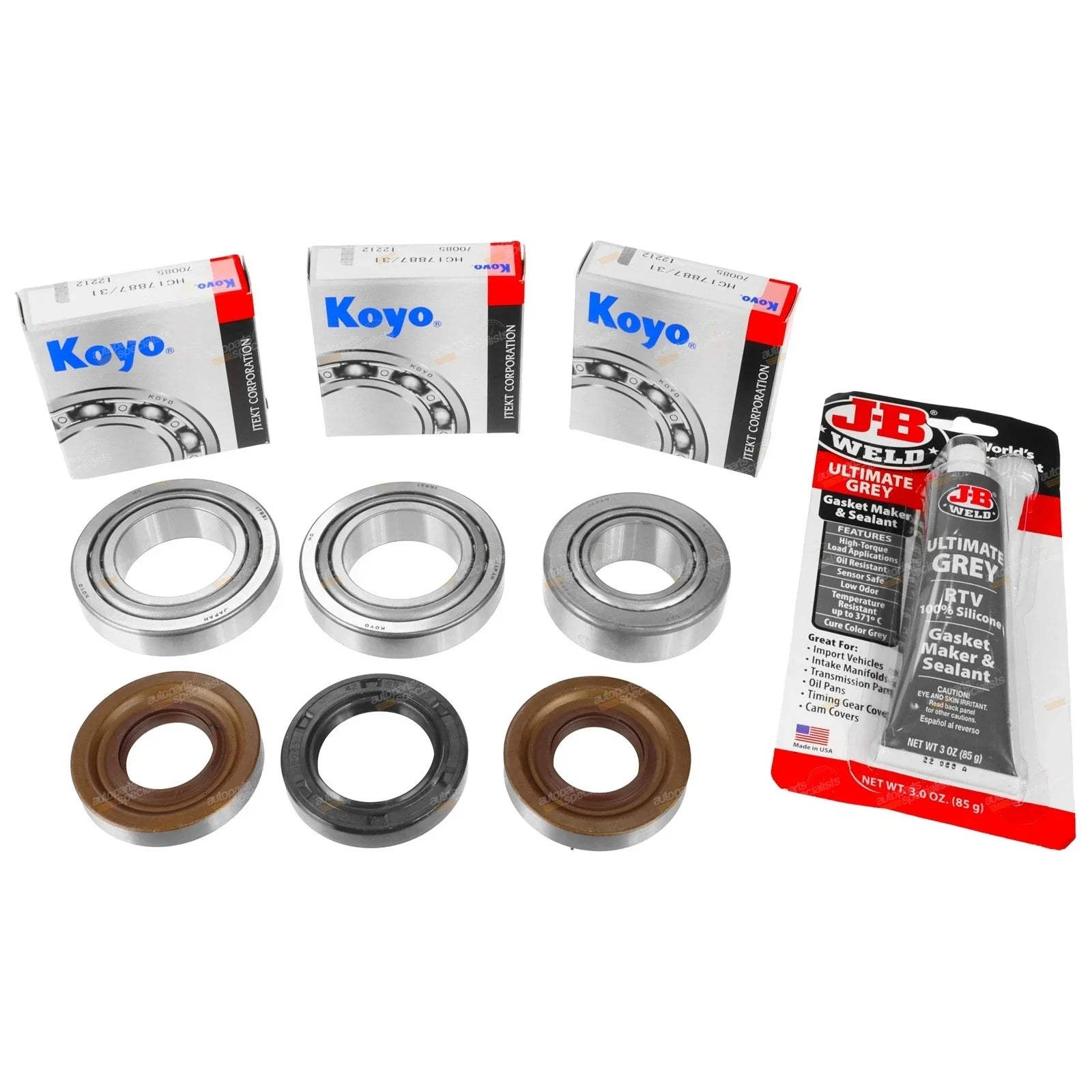 Rear Diff Bearing, Seals & Oil Kit for Mitsubishi Challenger (1997-2007)