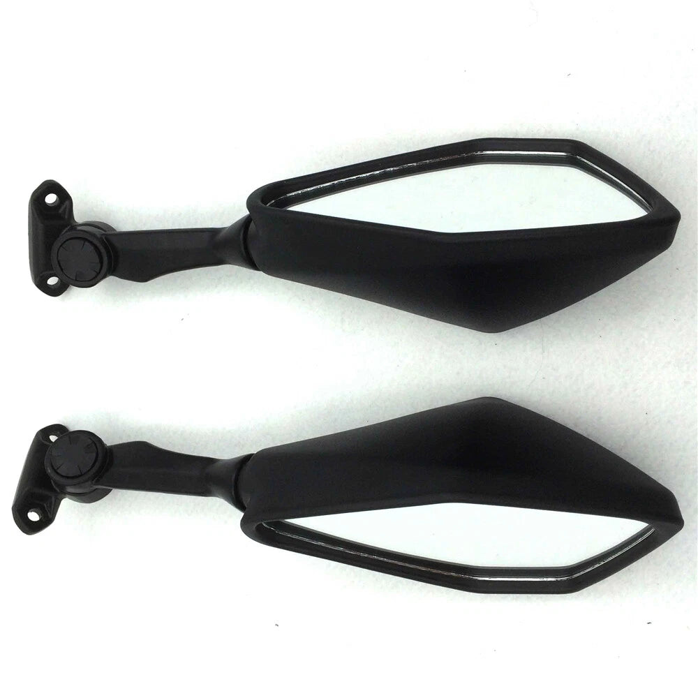 Set of 2 Black Rear View Mirrors for Kawasaki Ninja 300R EX300 (2013–2015)