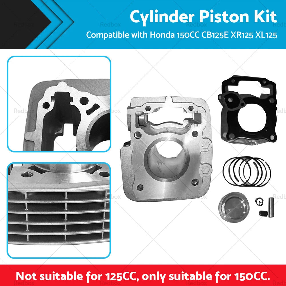 150CC Big Bore Cylinder Piston Kit for Honda CB125E XR125L XL125 (2013–2023)