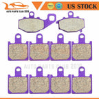 Front & Rear Carbon Fiber Brake Pads for Kawasaki Ninja ZX6R (2007–2008)
