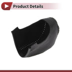 Gear Shift Knob Cover for Hyundai Sonata (2011–2014) Black Gray Faux Leather