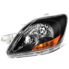 Set of 2 Halogen Headlights Assembly for Toyota Yaris 2007–2011