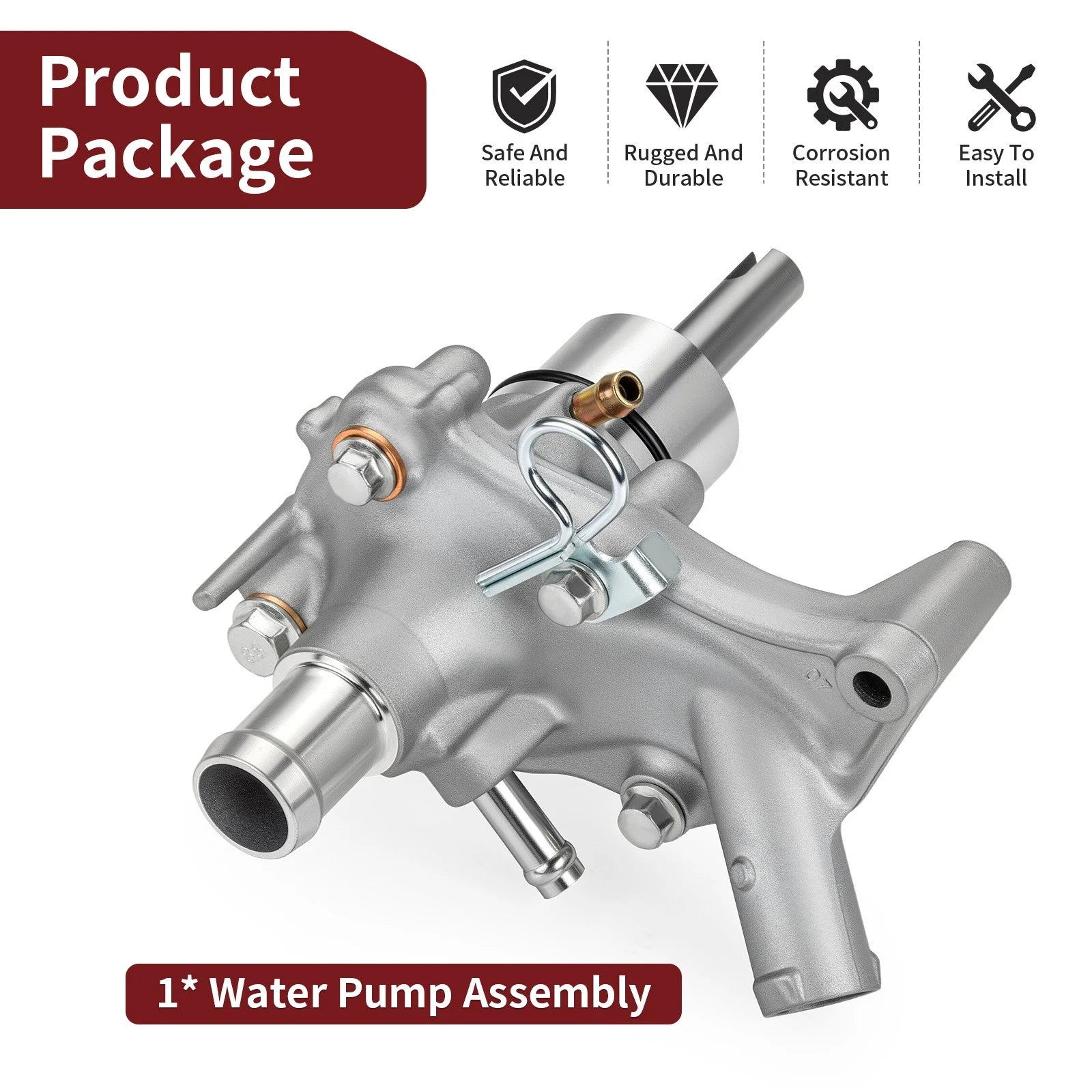 Water Pump Assembly for Honda TRX650FA TRX650FGA Rincon (2004–2005)