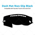 Dash Mat for Hyundai Tucson (2015–2020) Dashboard Cover Black Non-Slip